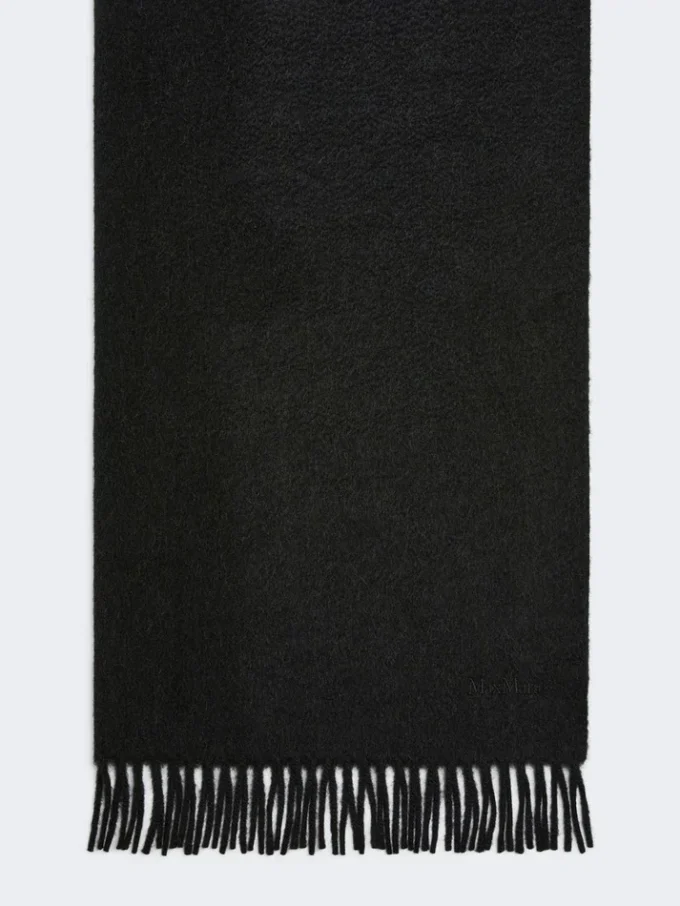 Étole camel avec logo, noire Étole camel avec logo, noire