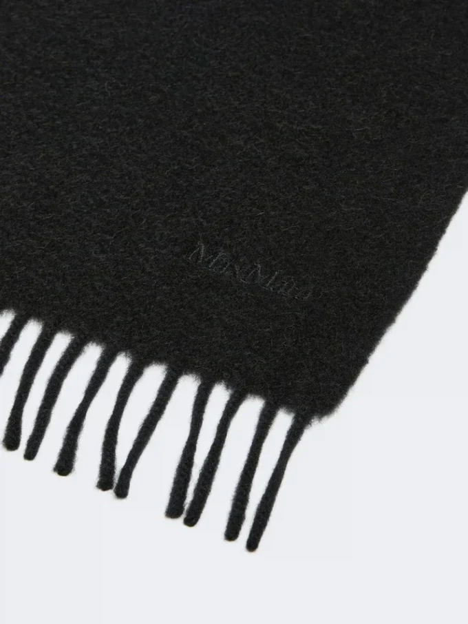Étole camel avec logo, noire Étole camel avec logo, noire