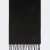 Étole camel brodée d’un monogramme, noir Étole camel brodée d’un monogramme, noir