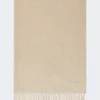 Étole en cachemire avec logo, beige Étole en cachemire avec logo, beige