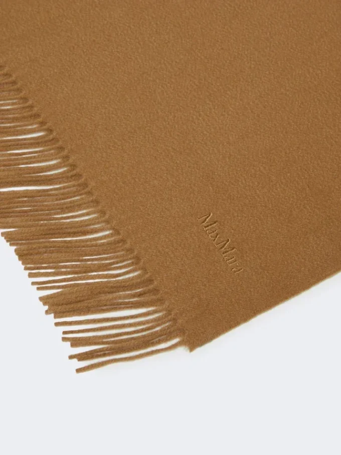 Étole en cachemire avec logo, beige Étole en cachemire avec logo, beige
