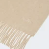 Étole en cachemire avec logo, beige Étole en cachemire avec logo, beige