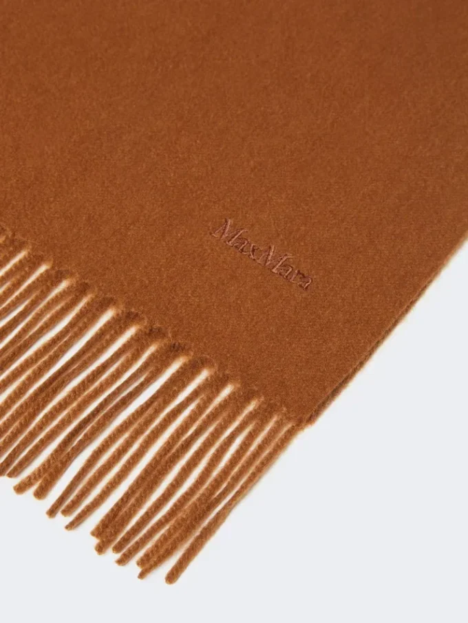 Étole en cachemire avec logo, couleur tabac Étole en cachemire avec logo, couleur tabac