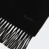 Étole en cachemire avec logo, noire Étole en cachemire avec logo, noire