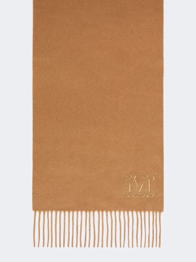 Étole en cachemire brodée d’un monogramme, beige Étole en cachemire brodée d’un monogramme, beige