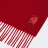 Étole en cachemire à franges, rouge foncé Étole en cachemire à franges, rouge foncé