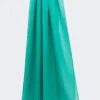 Étole en georgette de soie, verte Étole en georgette de soie, verte