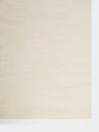Étole en jacquard de soie, cachemire et laine, beige