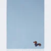 Étole en laine et cachemire, bleu clair Étole en laine et cachemire, bleu clair