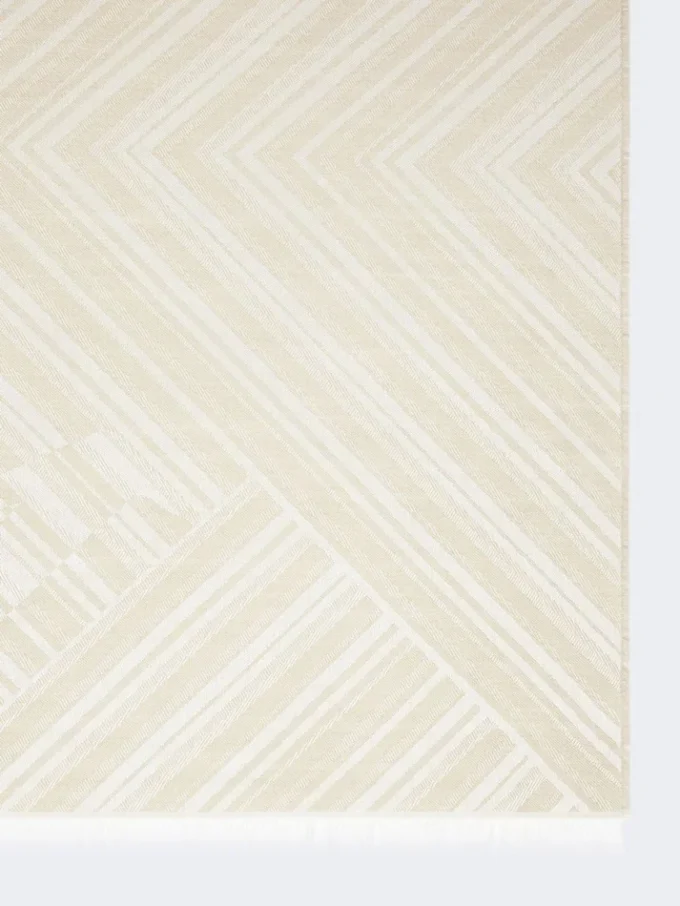 Étole en laine et soie jacquard, couleur tourterelle Étole en laine et soie jacquard, couleur tourterelle
