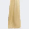 Étole en lin à franges, beige Étole en lin à franges, beige