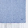 Étole en lin à franges, bleu clair Étole en lin à franges, bleu clair