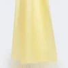 Étole en lin à franges, jaune Étole en lin à franges, jaune