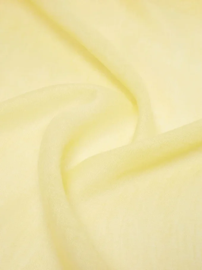 Étole en lin à franges, jaune Étole en lin à franges, jaune