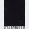 Étole en pur cachemire avec détail monogramme, bleu outremer Étole en pur cachemire avec détail monogramme, bleu outremer