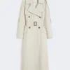 Trench-coat ample en sergé déperlant, couleur naturelle Trench-coat ample en sergé déperlant, couleur naturelle