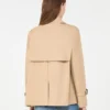 Trench-coat court en gabardine déperlante, beige Trench-coat court en gabardine déperlante, beige