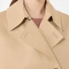 Trench-coat court en gabardine déperlante, beige Trench-coat court en gabardine déperlante, beige