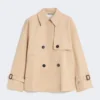 Trench-coat court en gabardine déperlante, beige Trench-coat court en gabardine déperlante, beige