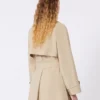 Trench-coat court en toile déperlante, beige Trench-coat court en toile déperlante, beige