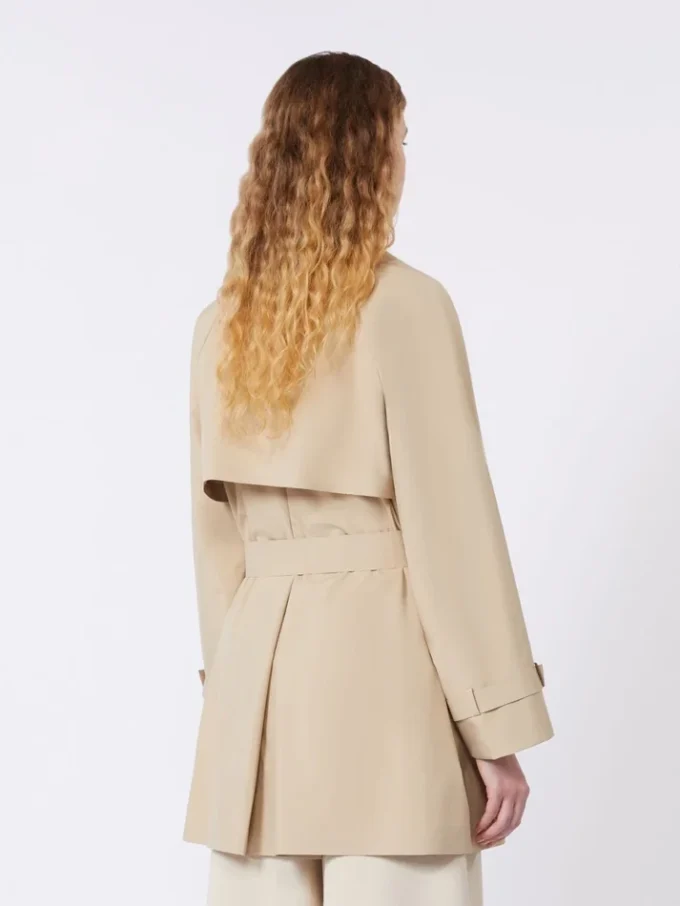Trench-coat court en toile déperlante, beige Trench-coat court en toile déperlante, beige