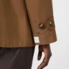 Trench-coat en coton déperlant à double boutonnage, couleur tabac Trench-coat en coton déperlant à double boutonnage, couleur tabac