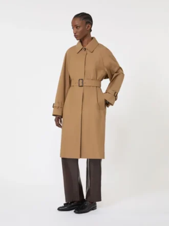 Trench-coat en coton mélangé déperlant, marron Trench-coat en coton mélangé déperlant, marron