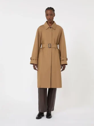 Trench-coat en coton mélangé déperlant, marron Trench-coat en coton mélangé déperlant, marron