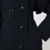 Trench-coat en gabardine de laine déperlante, bleu outremer Trench-coat en gabardine de laine déperlante, bleu outremer