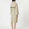 Trench-coat en sergé déperlant avec ceinture, couleur sable Trench-coat en sergé déperlant avec ceinture, couleur sable