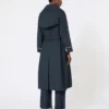 Trench-coat oversize en sergé déperlant, bleu outremer Trench-coat oversize en sergé déperlant, bleu outremer