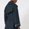 Trench-coat oversize en sergé déperlant, bleu outremer Trench-coat oversize en sergé déperlant, bleu outremer