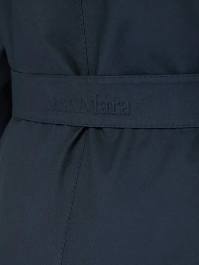 Trench-coat oversize en sergé déperlant, bleu outremer Trench-coat oversize en sergé déperlant, bleu outremer