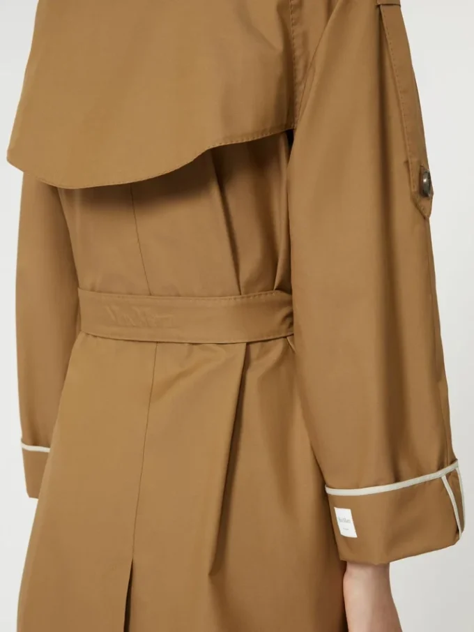 Trench-coat oversize en sergé déperlant, marron Trench-coat oversize en sergé déperlant, marron