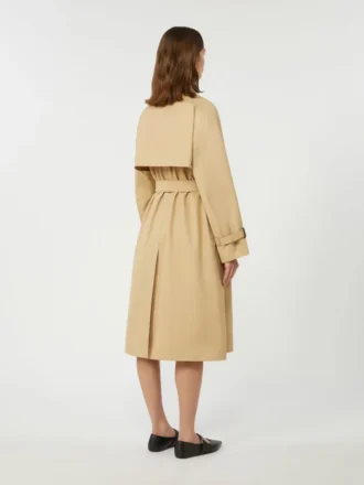 Trench-coat réversible en gabardine déperlante, beige