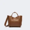 Très petit sac marin en cuir, marron bronze Très petit sac marin en cuir, marron bronze