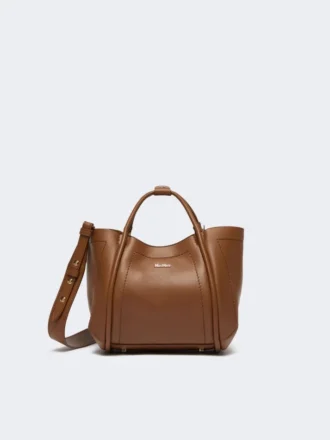 Très petit sac marin en cuir, marron bronze