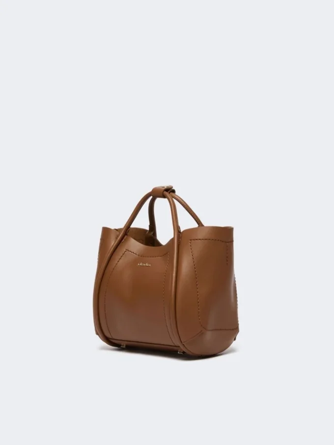 Très petit sac marin en cuir, marron bronze Très petit sac marin en cuir, marron bronze