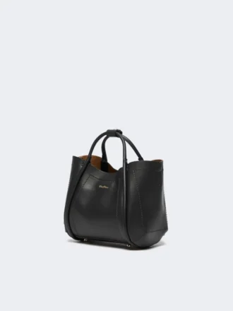 Très petit sac marin en cuir, noir