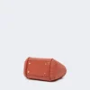 Très petit sac marin en raphia tressé, couleur terre cuite