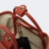 Très petit sac marin en raphia tressé, couleur terre cuite