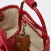 Très petit sac marin en raphia tressé, rouge Très petit sac marin en raphia tressé, rouge
