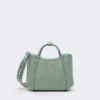 Très petit sac marin en raphia tressé, vert sauge