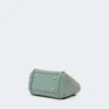 Très petit sac marin en raphia tressé, vert sauge