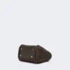 Très petit sac marin en tressage en forme de panier à motif losange, marron foncé Très petit sac marin en tressage en forme de panier à motif losange, marron foncé