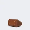 Très petit sac marin en tressage panier à motif losange, brun ambré Très petit sac marin en tressage panier à motif losange, brun ambré