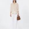 Très petit sac marin en tressage panier à motif losange, brun ambré Très petit sac marin en tressage panier à motif losange, brun ambré