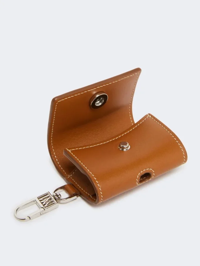 Étui à écouteurs en cuir, couleur rouille Étui à écouteurs en cuir, couleur rouille