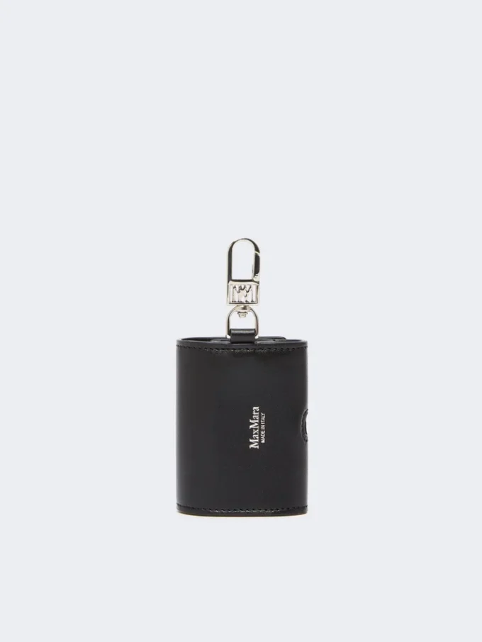 Étui à écouteurs en cuir, noir Étui à écouteurs en cuir, noir