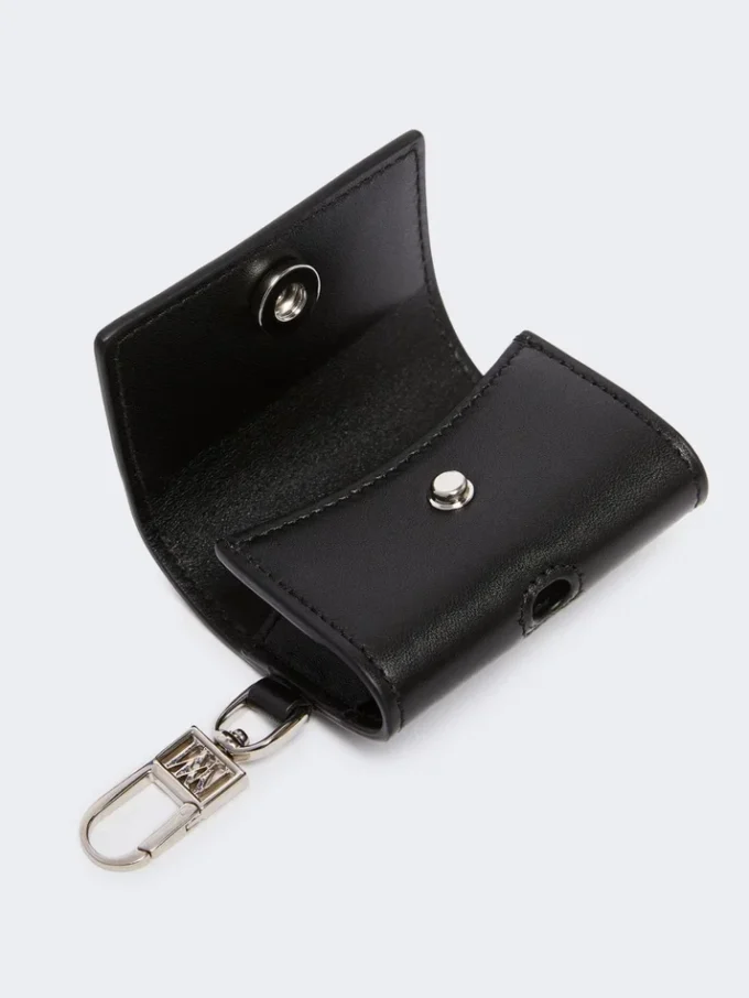 Étui à écouteurs en cuir, noir Étui à écouteurs en cuir, noir